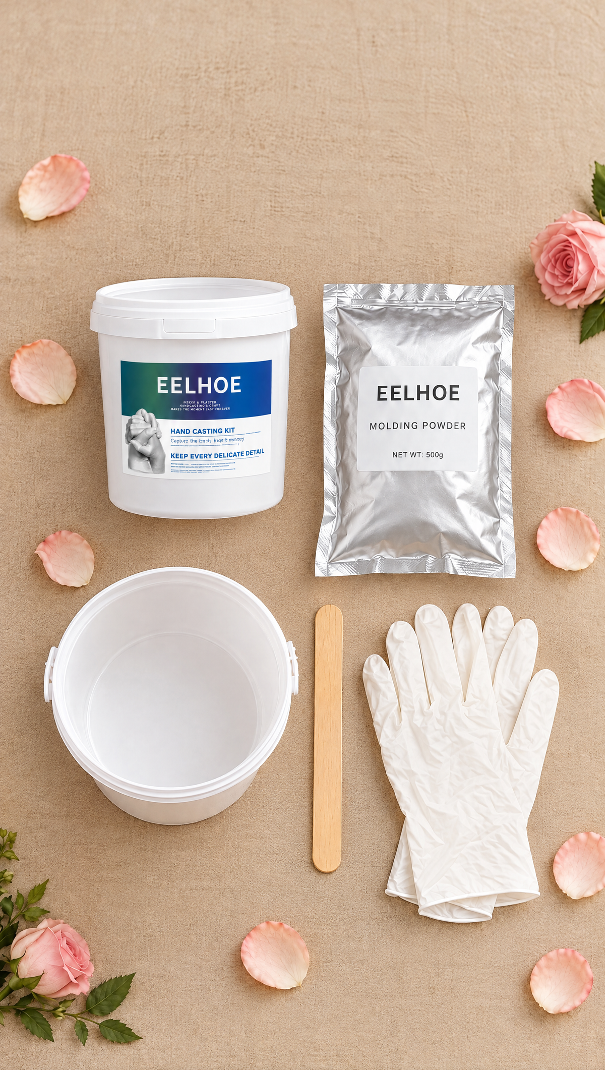 Everything inside the Hand Hold Casting Kit